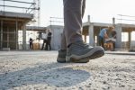 Напівчеревики робочі Urgent 202 S1 замша тканина сіро-блакитні — спецвзуття клас S1 на виробництві